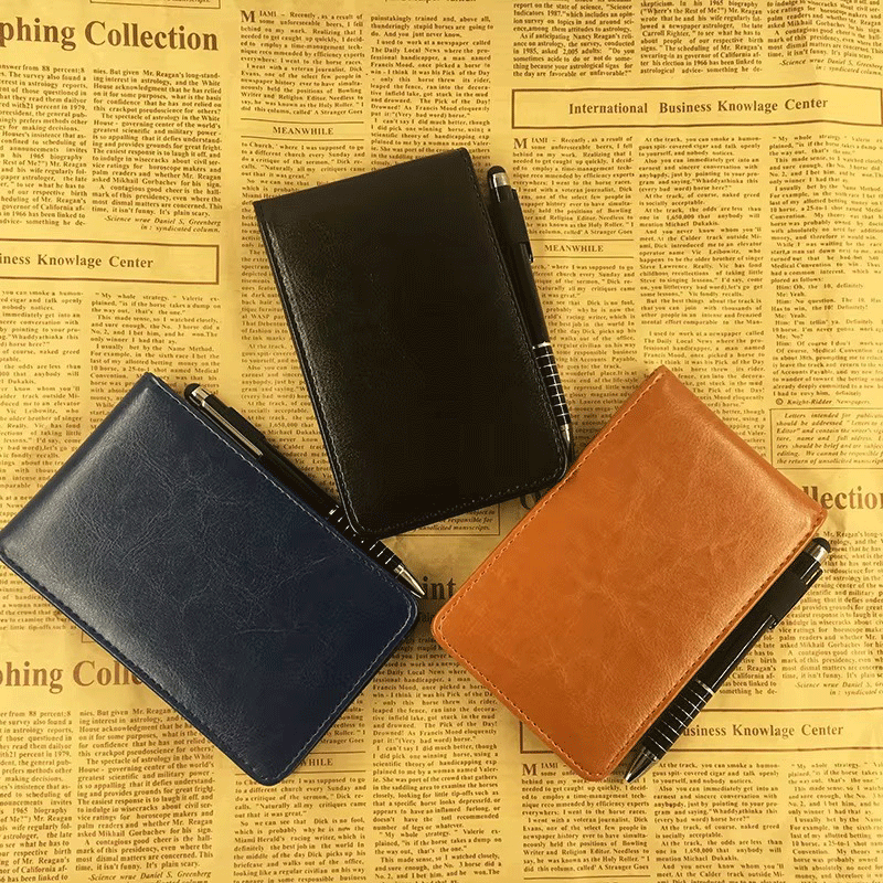 Caderno de bolso portátil A7 para empresas