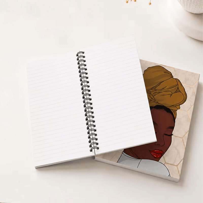 Caderno Espiral Capa Preta Retrato