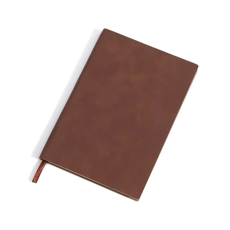 Marcador de caderno de capa mole em PU liso A5