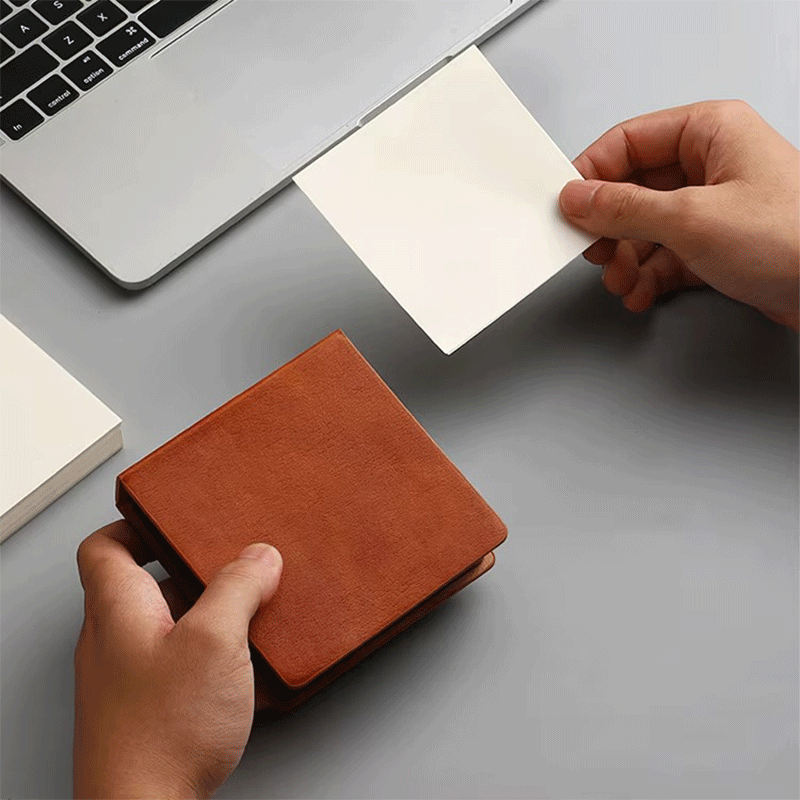 Bloco de notas de couro para escritório